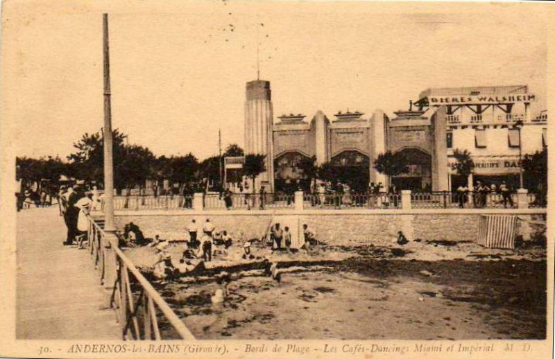 Carte postale ancienne Andernos-les-Bains - Plage 15