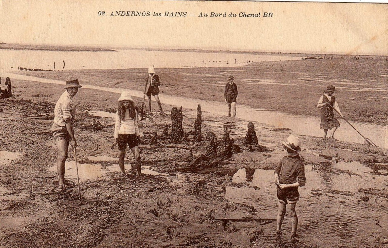 Carte postale ancienne Andernos-les-Bains - Plage 8