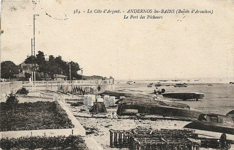 Carte postale ancienne Andernos-les-Bains - Port des pécheurs