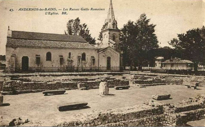 Carte postale ancienne Andernos-les-Bains - ruines gallo-romaines 10
