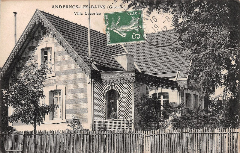 Carte postale ancienne Andernos-les-Bains - Villa Cocorico
