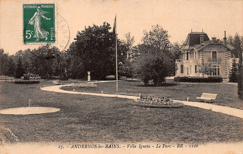 Carte postale ancienne Andernos-les-Bains - Villa Ignota 2