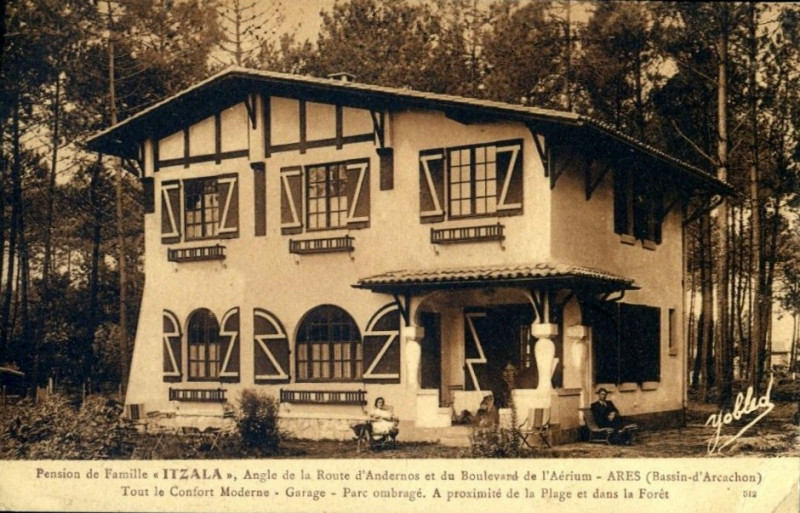 Carte postale ancienne Andernos-les-Bains - Villa Itzala