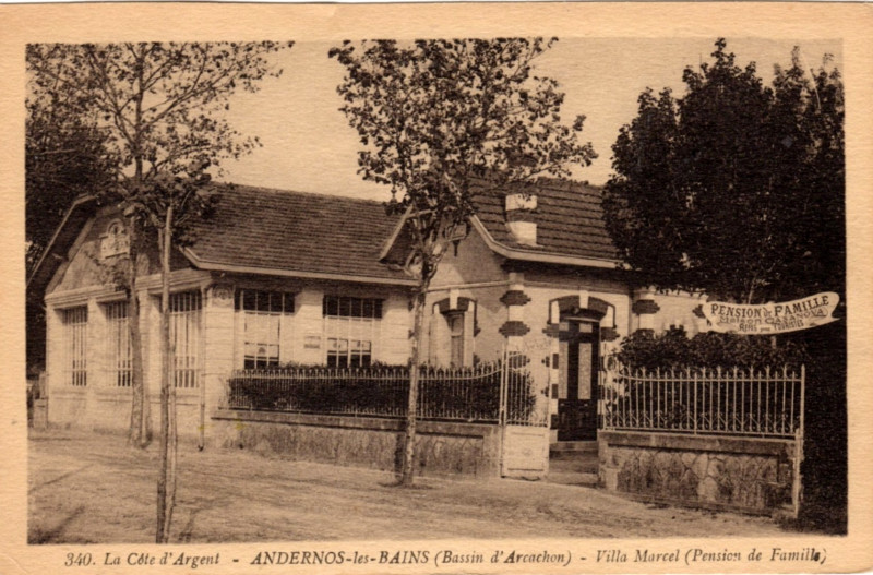 Carte postale ancienne Andernos-les-Bains - Villa Marcel 2