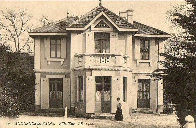 Carte postale ancienne Andernos-les-Bains - Villa Toto 1
