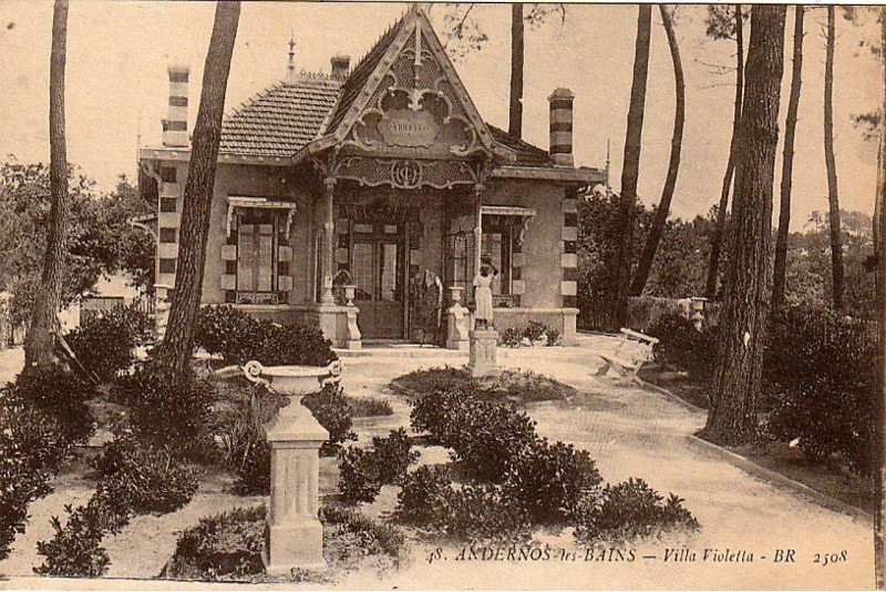 Carte postale ancienne Andernos-les-Bains - Villa Violetta