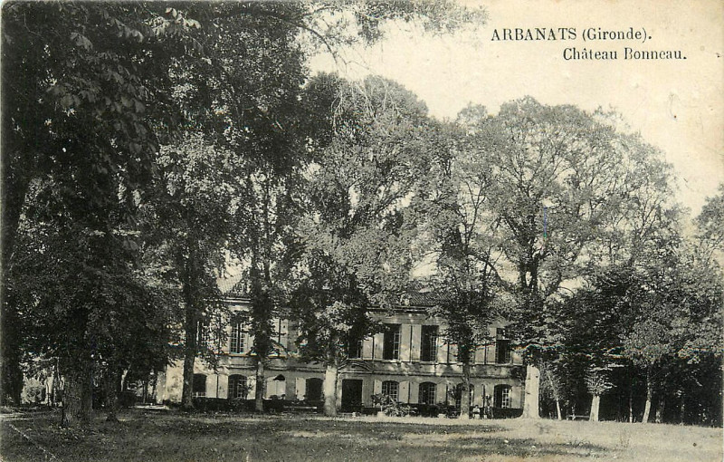 Carte postale ancienne Château Bonneau à Arbanats