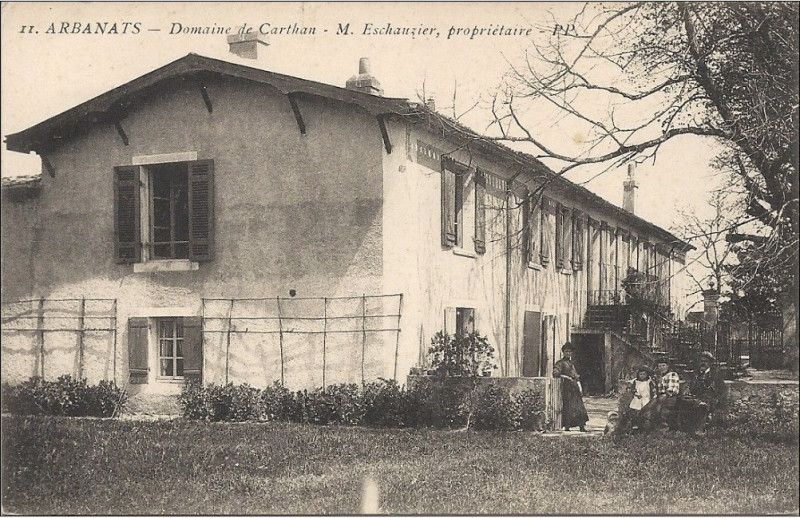 Carte postale ancienne Arbanats - Domaine de Carthan