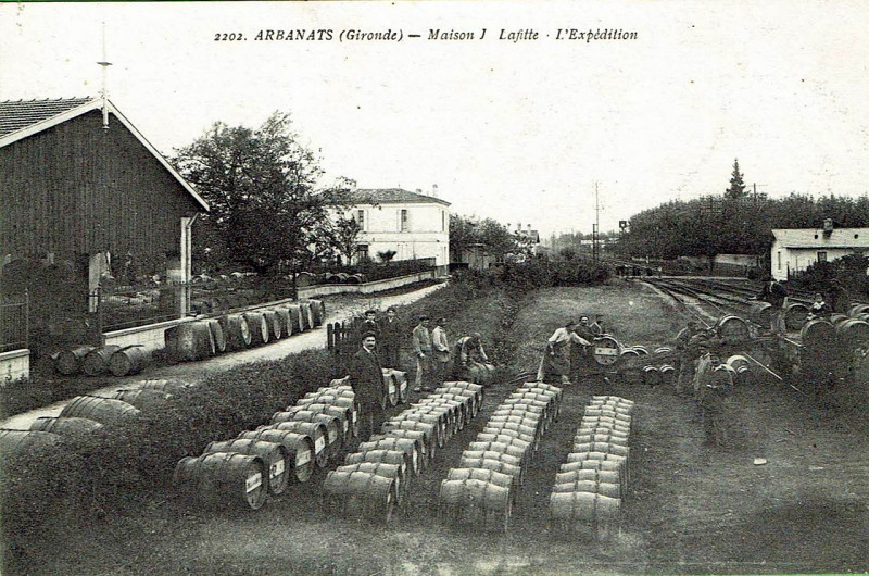 Carte postale ancienne Arbanats - Maison Prudent-Lafitte - Expédition