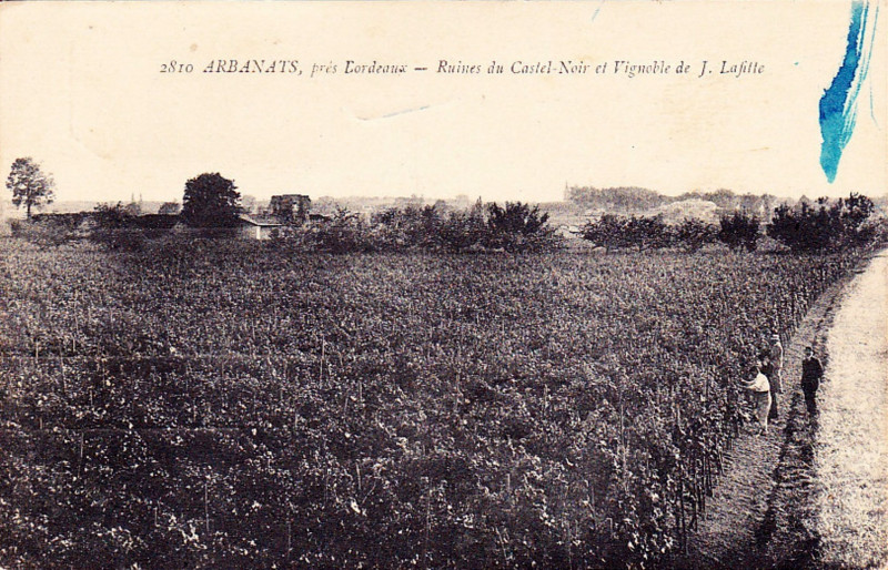 Carte postale ancienne Arbanats - Ruines du Castel-Noir 2