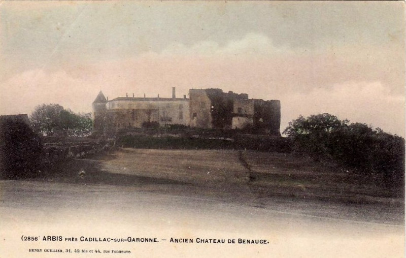 Carte postale ancienne Arbis - château de Benauge 2