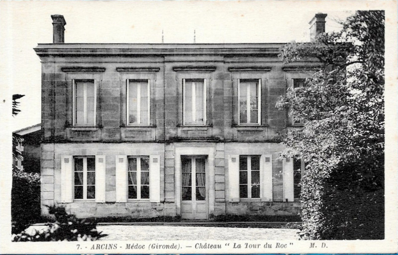 Carte postale ancienne Arcins - château la Tour du Roc