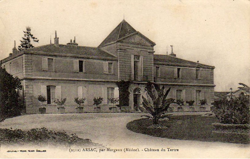 Carte postale ancienne Arsac - château du Tertre 3