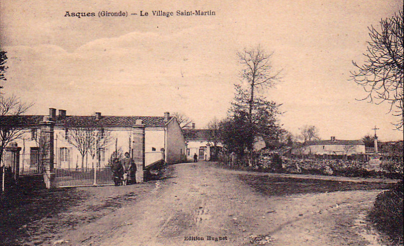 Carte postale ancienne Asques - bourg 3