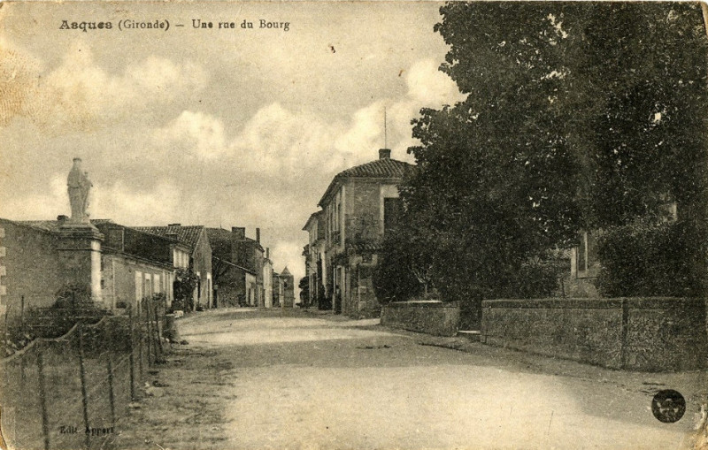 Carte postale ancienne Asques - bourg 4
