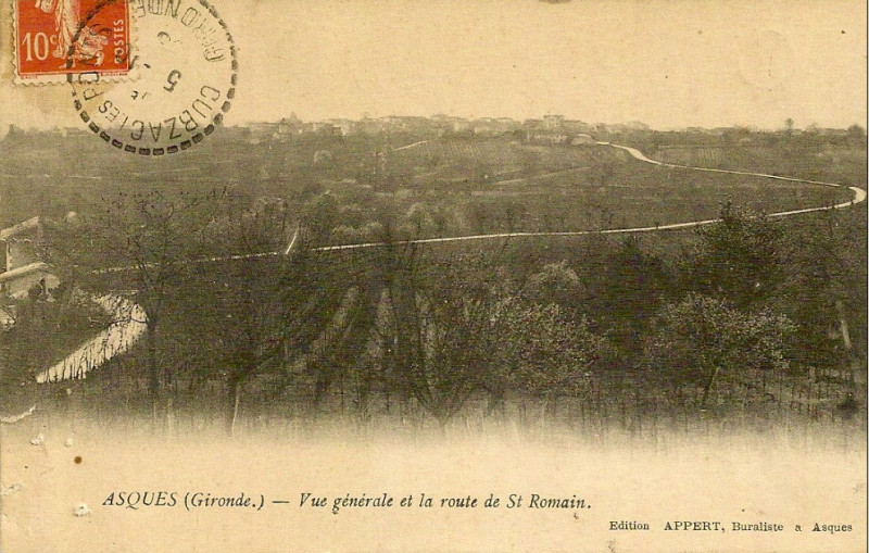 Carte postale ancienne Asques - vue générale 1