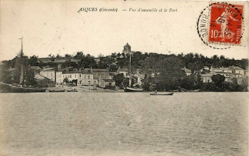Carte postale ancienne Asques - vue générale 3