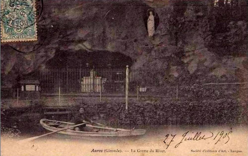 Carte postale ancienne Auros - Abbaye Sainte-Marie de Rivet 11