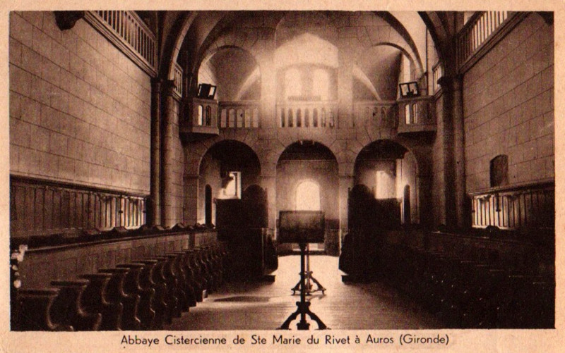 Carte postale ancienne Auros - Abbaye Sainte-Marie de Rivet 13
