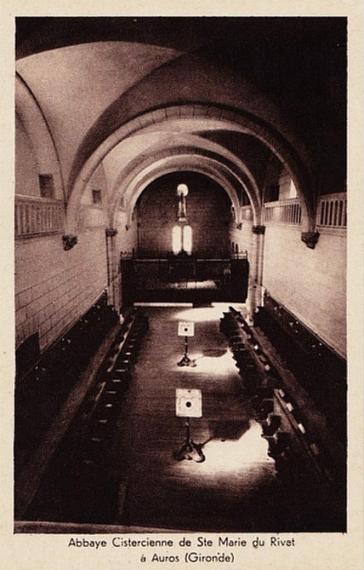 Carte postale ancienne Auros - Abbaye Sainte-Marie de Rivet 14