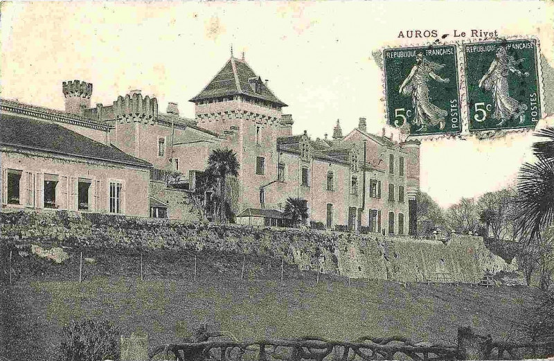 Carte postale ancienne Auros - Abbaye Sainte-Marie de Rivet 3