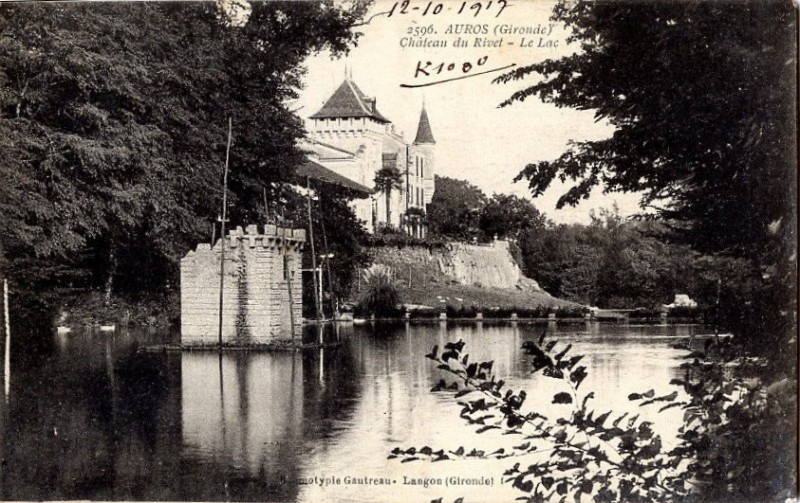 Carte postale ancienne Auros - Abbaye Sainte-Marie de Rivet 4