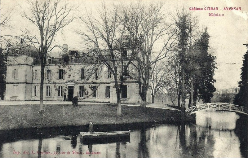 Carte postale ancienne Avensan - château Citran 3