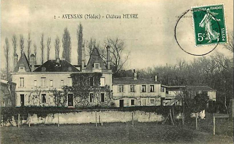 Carte postale ancienne Avensan - château Meyre