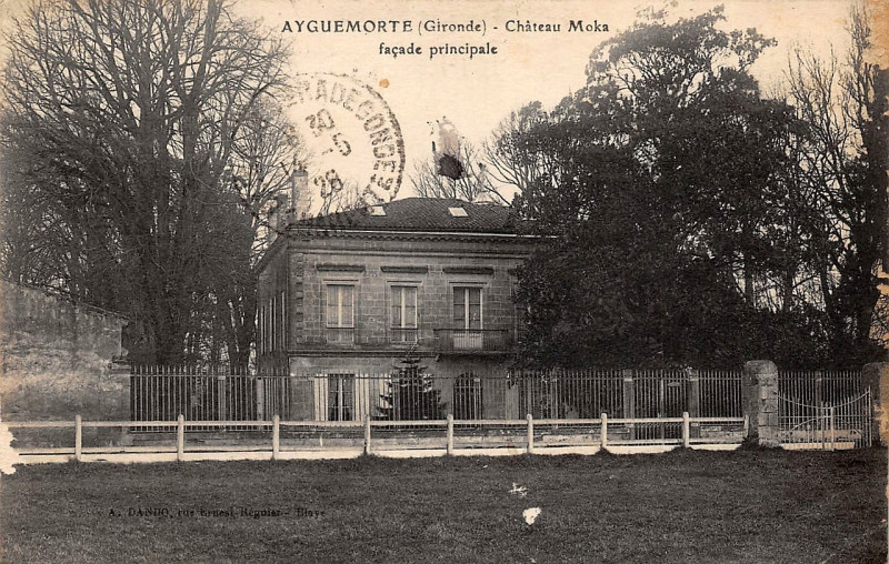 Carte postale ancienne Ayguemorte-les-Graves - château Moka 2
