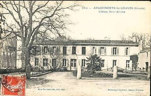 Carte postale ancienne Ayguemorte-les-Graves - château Saint-Jérome 2