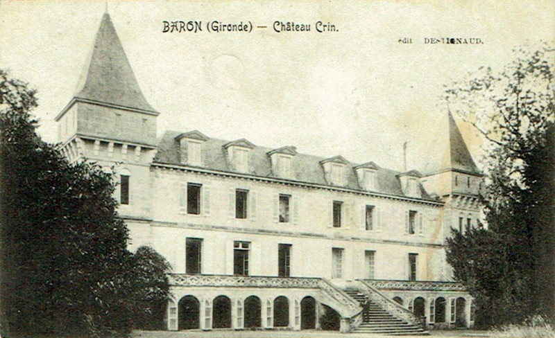 Carte postale ancienne Baron - château Crin 2