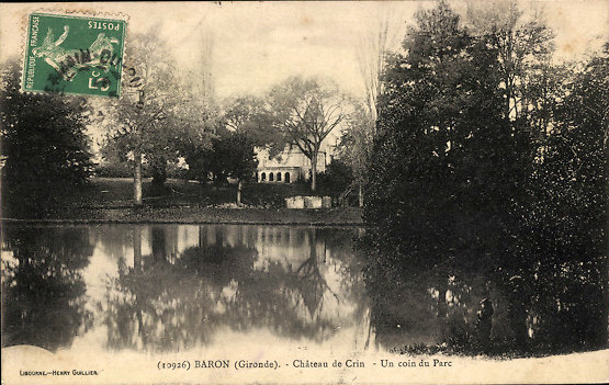 Carte postale ancienne Baron - château Crin 3