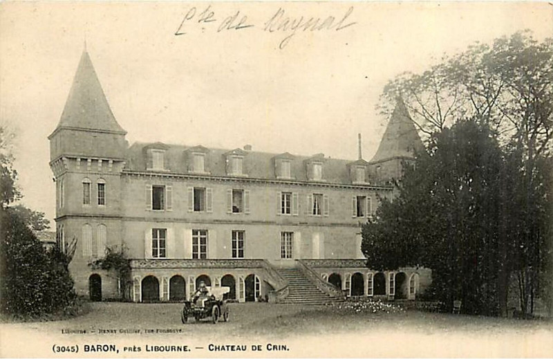 Carte postale ancienne Baron – château de Crin 3