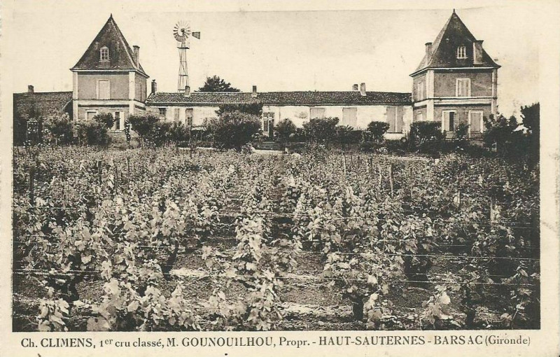 Carte postale ancienne Barsac - château Climens 1