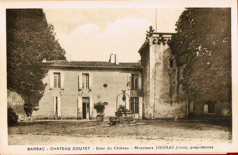 Carte postale ancienne Barsac - château Coutet 1