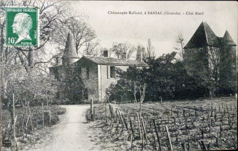 Carte postale ancienne Barsac - château de Rolland 1a