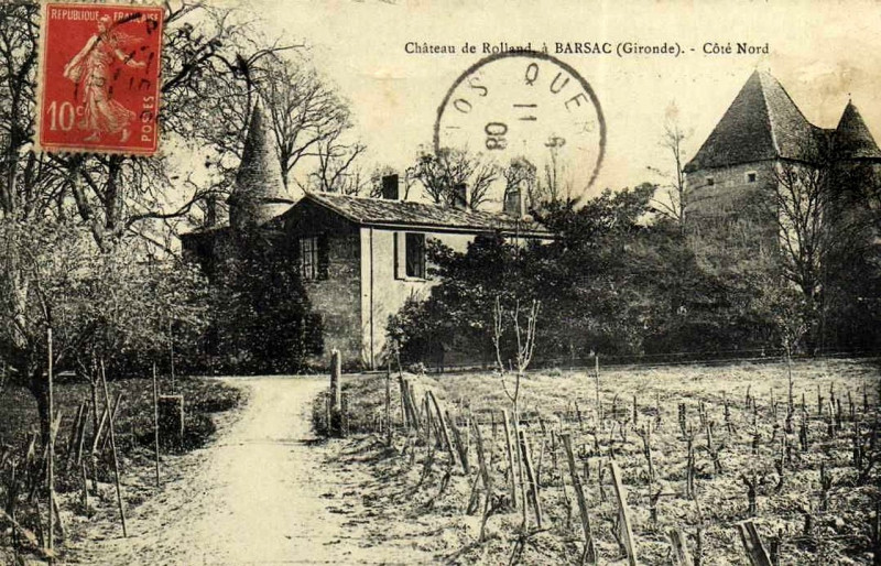 Carte postale ancienne Barsac - château de Rolland 2