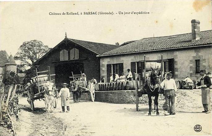 Carte postale ancienne Barsac - château de Rolland 3