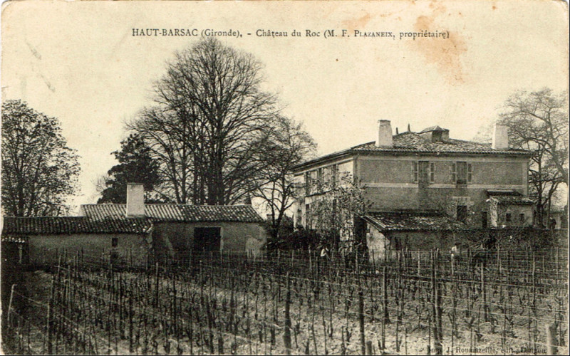 Carte postale ancienne Barsac - château du Roc 2