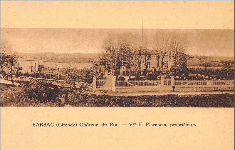 Carte postale ancienne Barsac - château du Roc 4