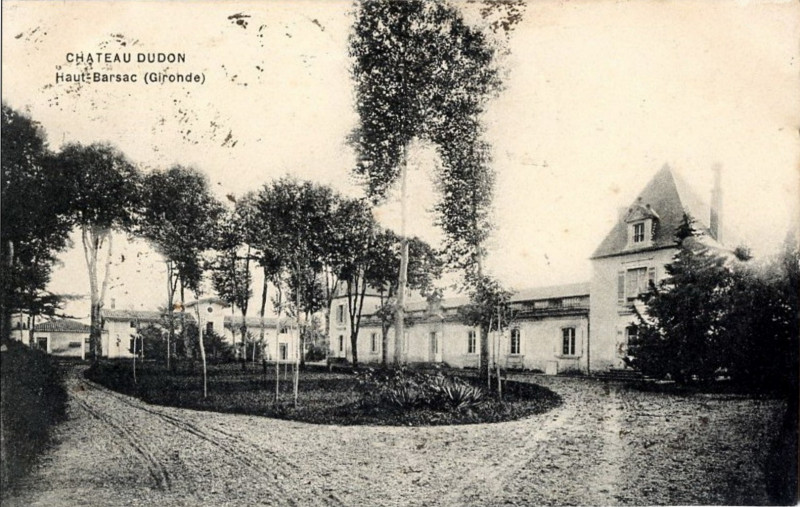 Carte postale ancienne Barsac - château Dudon 1