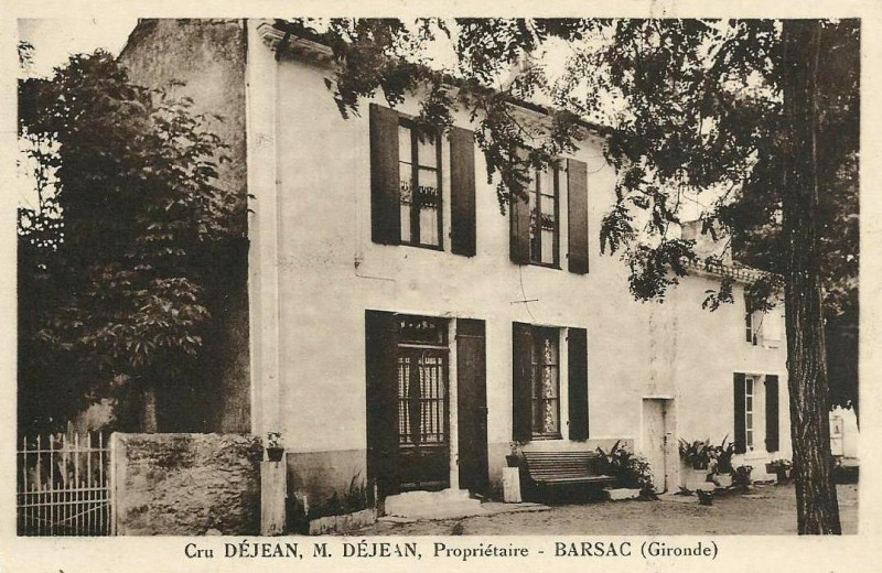 Carte postale ancienne Barsac - château Déjean 1