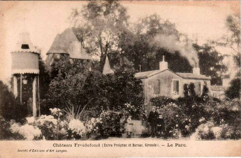 Carte postale ancienne Barsac - château Froidefond 1