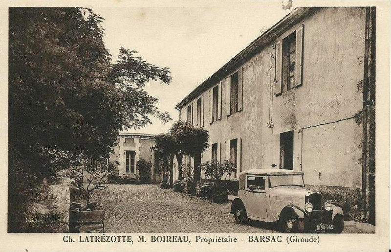 Carte postale ancienne Barsac - château Latrézotte 1