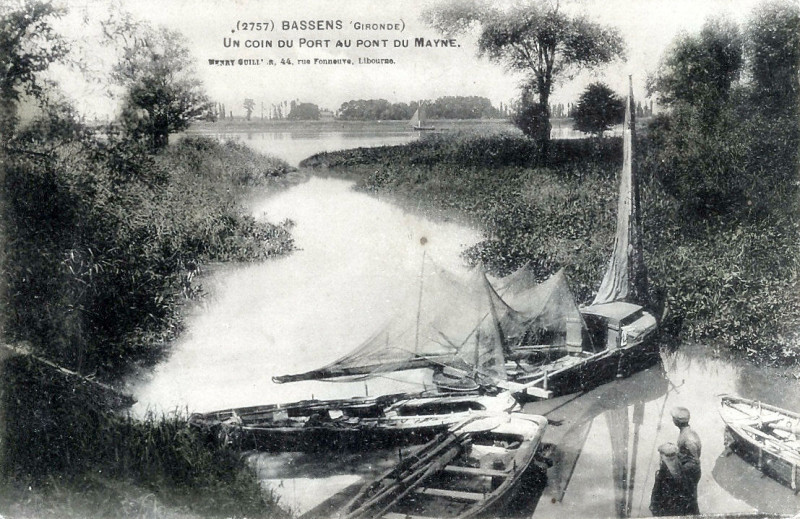 Carte postale ancienne Bassens - port 2