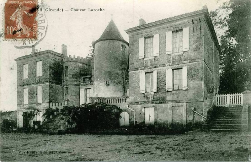 Carte postale ancienne Baurech - château Laroche