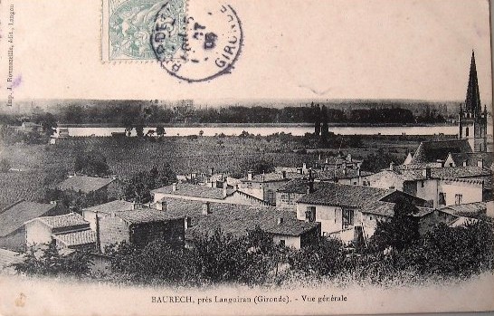 Carte postale ancienne Baurech - vue générale 2