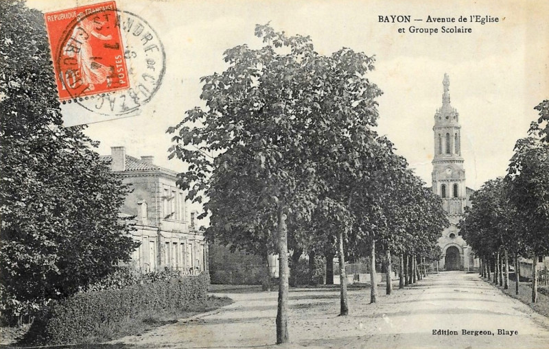 Carte postale ancienne Bayon - bourg 2