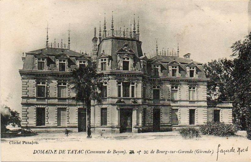 Carte postale ancienne Bayon - château Tayac 4