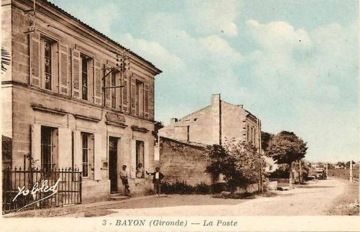 Carte postale ancienne Bayon - La Poste
